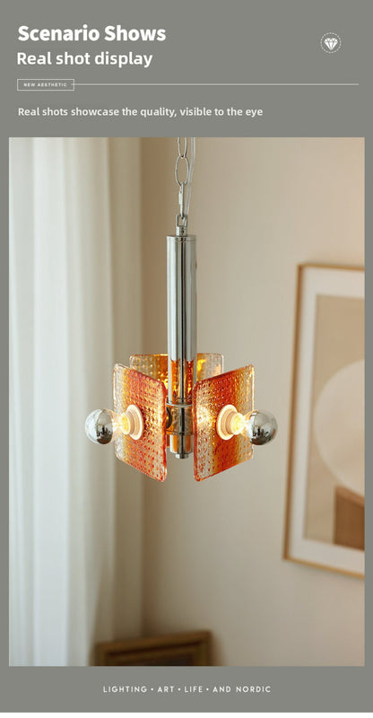 Bauhaus Chrome Silver Bedroom Bedside Pendant Light Designer Model Room Balcony Light Simple Dining Room Bar Pendant Light