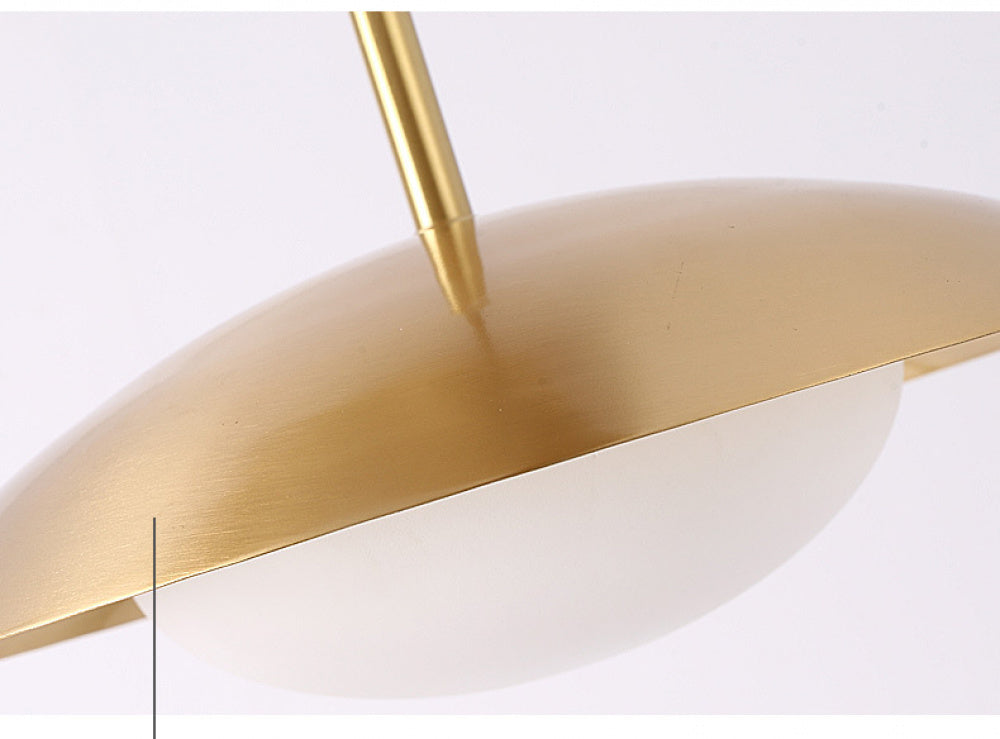 Restaurant Pendant Light Rectangular Nordic Brass Pendant Light Modern Creative Art Industrial Style Bar Round Dining Pendant Light