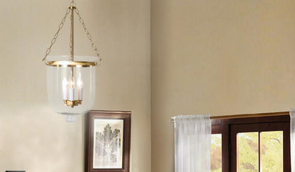 In Stock American Style Restaurant Pendant Light Dining Table Creative Light Luxury Postmodern Glass Hallway Light Entrance Hallway American Style Pendant Light