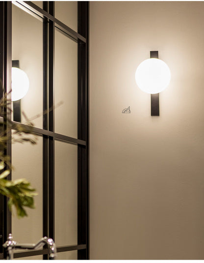 All-Copper Designer Wall Lamp Minimalist Style for Living Room Hotel Bedroom