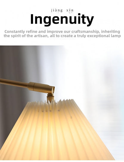 New Adjustable Dining Room Pendant Light Nordic Designer Island Small Bedroom Work Desk Designer Pleated Lighting Fixture