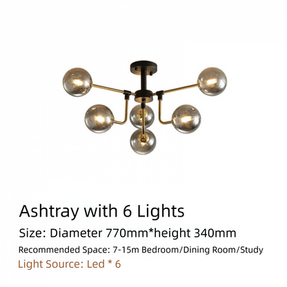 Nordic Lighting Simple Living Room Lamp Modern Style Designer Creative Light Luxury Bedroom Study Dining Room Magic Bean Pendant Light