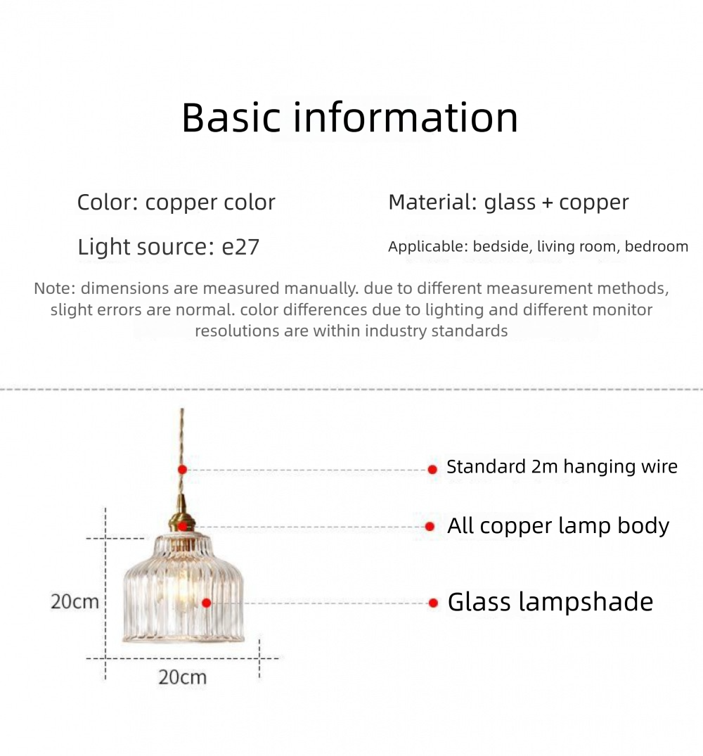 Japanese Style Glass Pendant Light Simple Modern Bedroom Bedside Entrance Corridor Bar Counter Balcony Bay Window Restaurant Homestay Lighting