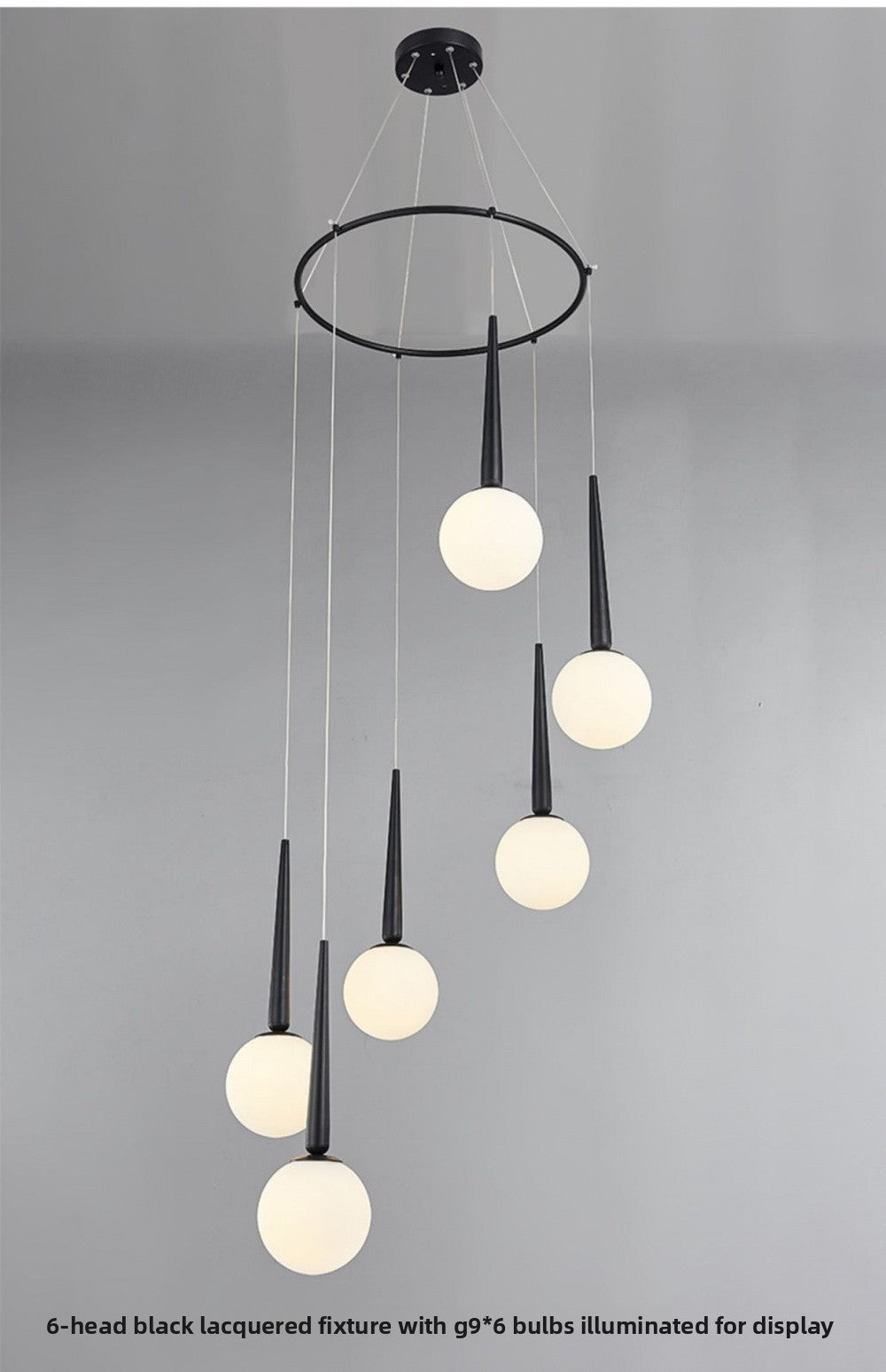 Staircase Chandelier for Duplex, Nordic Loft, Sloping Ceiling, Mezzanine, High Ceiling Villa, Mid-Level, Rotating Staircase, Long Chandelier