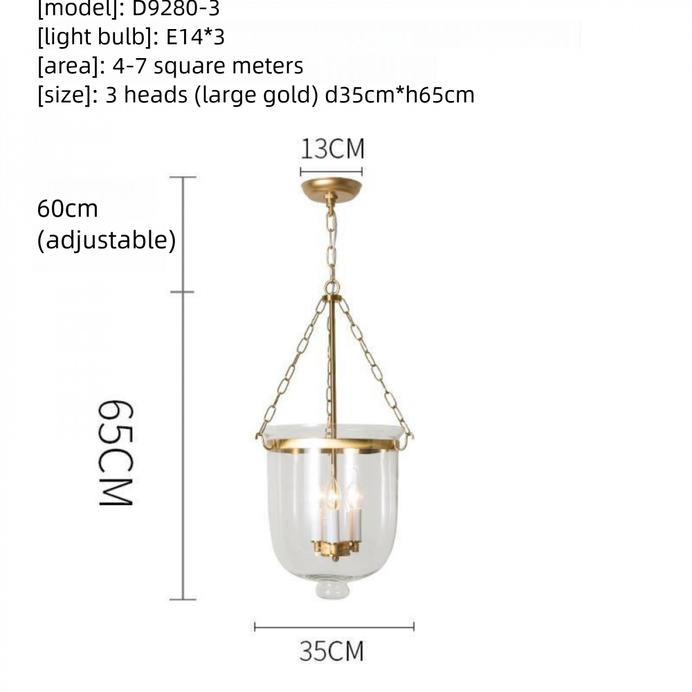 In Stock American Style Restaurant Pendant Light Dining Table Creative Light Luxury Postmodern Glass Hallway Light Entrance Hallway American Style Pendant Light