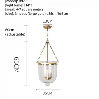 In Stock American Style Restaurant Pendant Light Dining Table Creative Light Luxury Postmodern Glass Hallway Light Entrance Hallway American Style Pendant Light