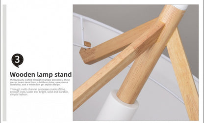 Creative Bar Counter Cafe Restaurant Pendant Light Simple Modern Solid Wood Art Single Head Restaurant Dining Table Pendant Light