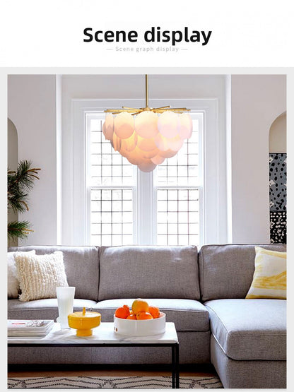 Nordic Restaurant Pendant Light Postmodern Light Luxury Bedroom Living Room Creative Personality Designer Fashion Simple All-Copper Lighting Fixture