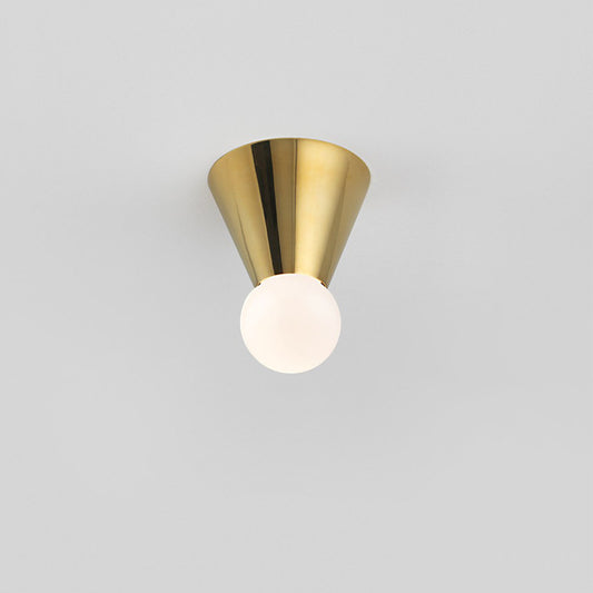 Supply Brass Color Ceiling Light LED Nordic Style Bedroom Light Corridor Simple Creative Personality Ceiling Light Manufacturer